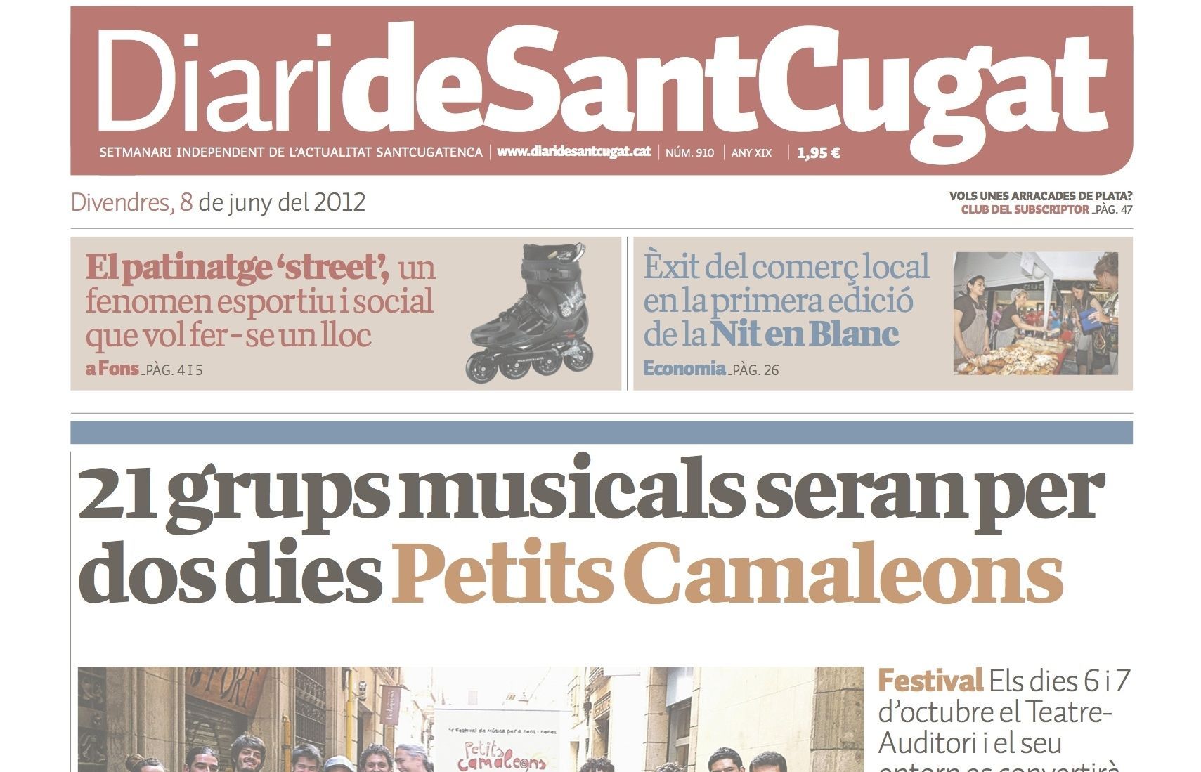 Capçalera d'un dels Diaris de Sant Cugat