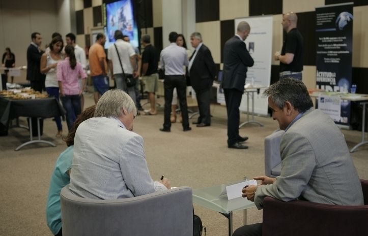 La trobada, a al sala Tibidabo del SC Trade Center FOTO: Artur Ribera