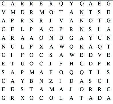 Busca les 8 paraules amagades!