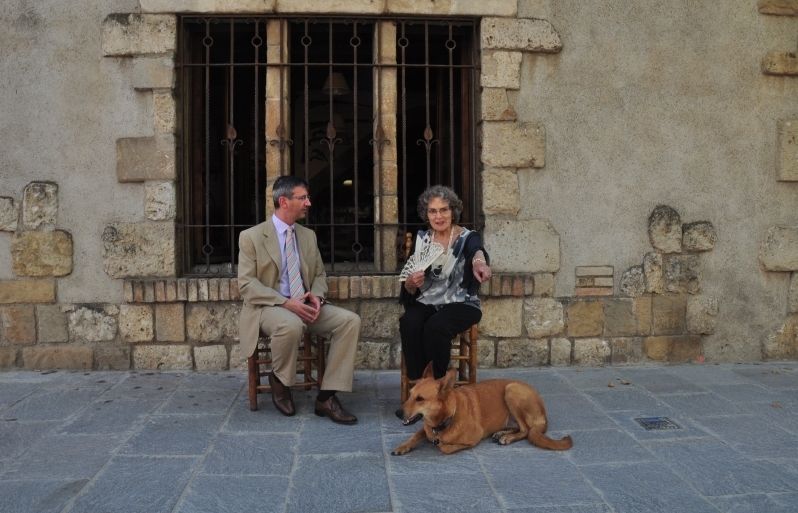 La Carme té 84 anys i en fa uns 70 que viu a la plaça de Barcelona. FOTO: Pep Pujol