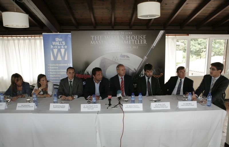 Imatge de la presentació de la segona edició del Torneig de Golf The Wall's House - Masia Can Ametller. FOTO: Artur Ribera