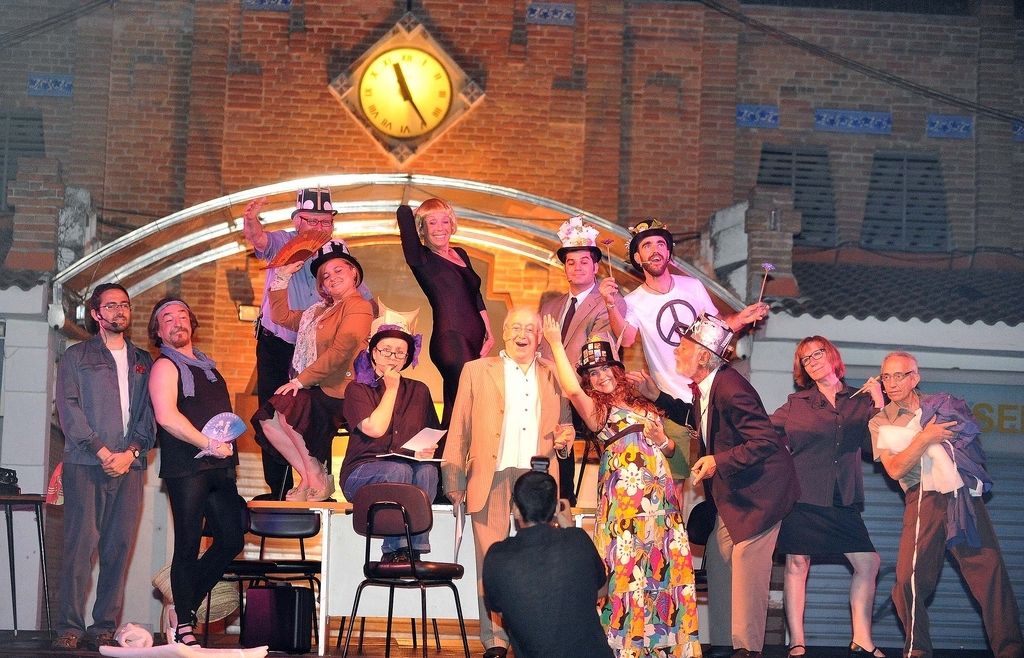 Imatge del final de l'espectacle. FOTO: Localpres