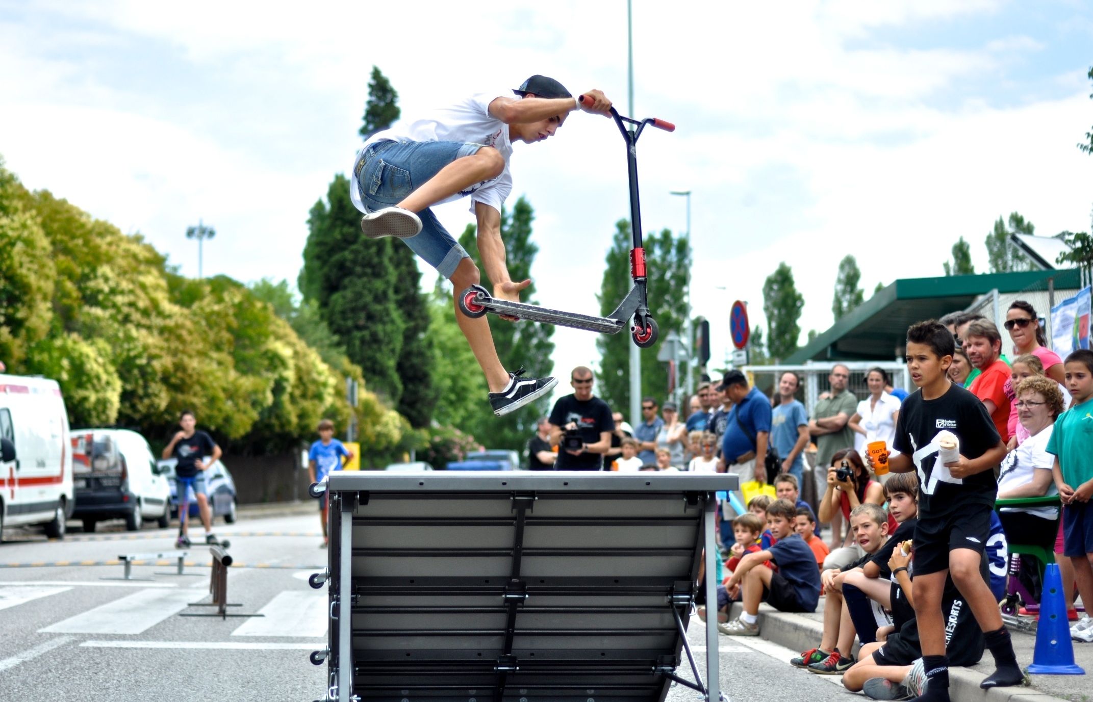 Exhibició d'escúters. FOTO: Pere Fernández
