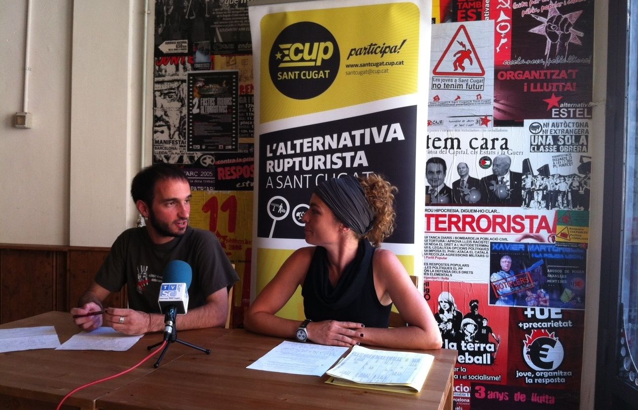 Ignasi Bea i Alba Johé al Casal Popular la Guitza FOTO: JR Armadàss