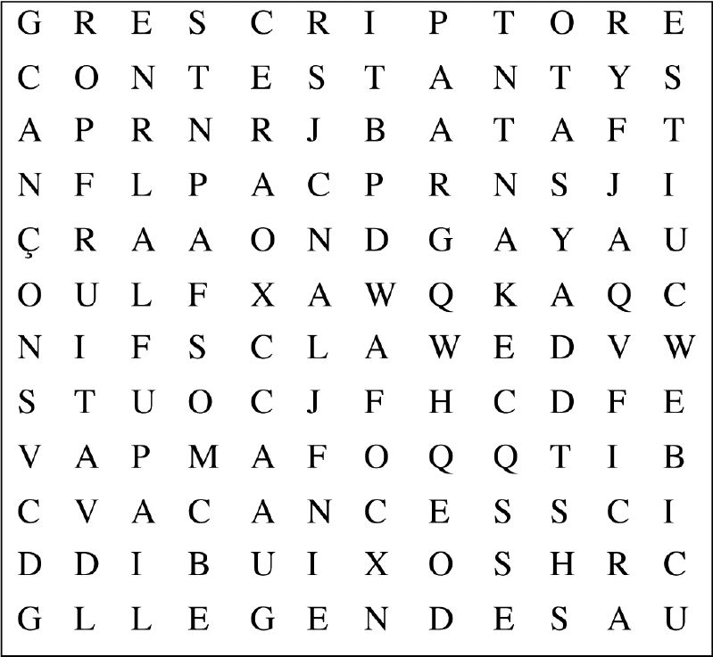 Busca les 8 paraules amagades!