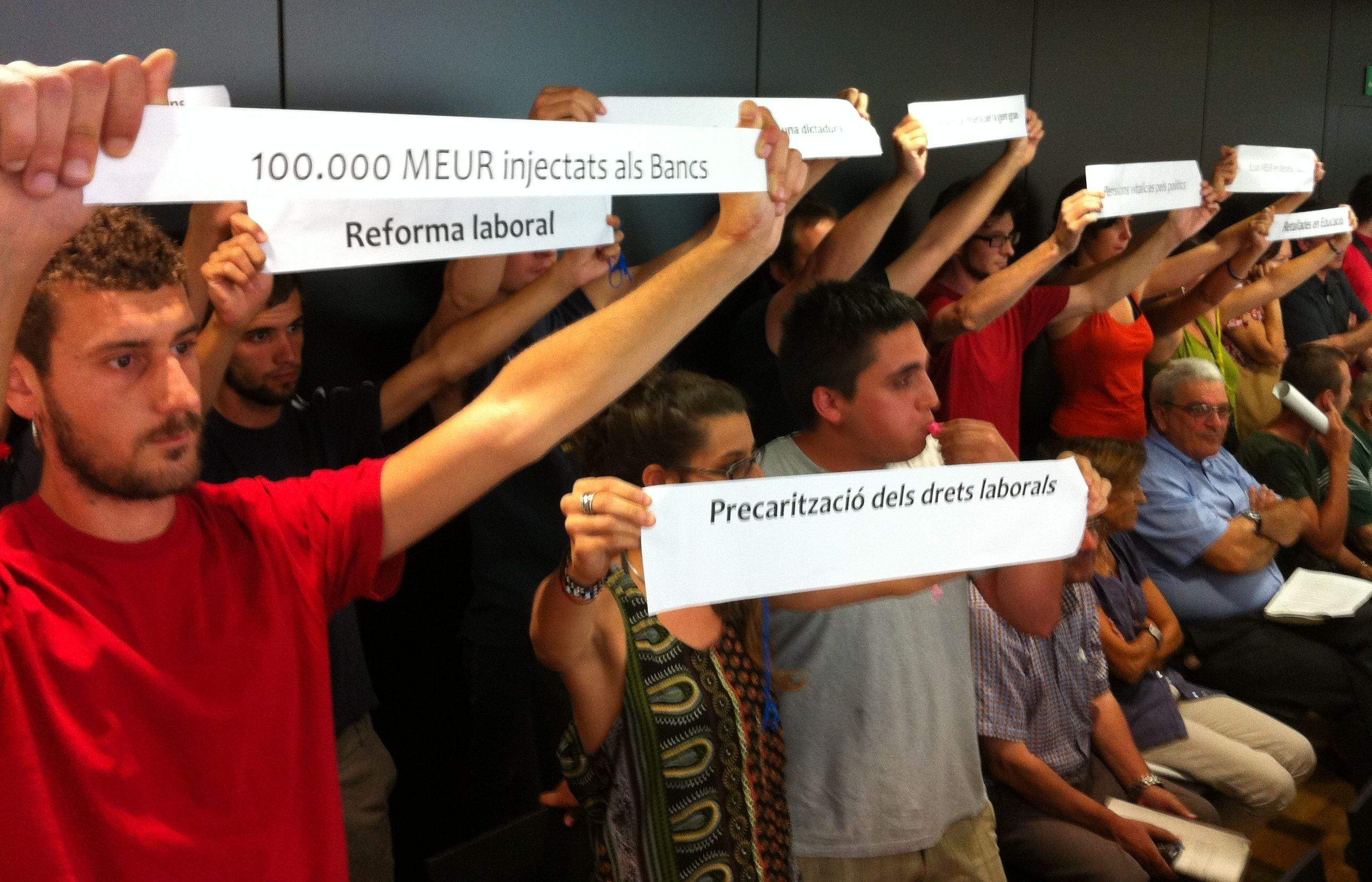 La protesta era visual i sonora FOTO: JR Armadàs