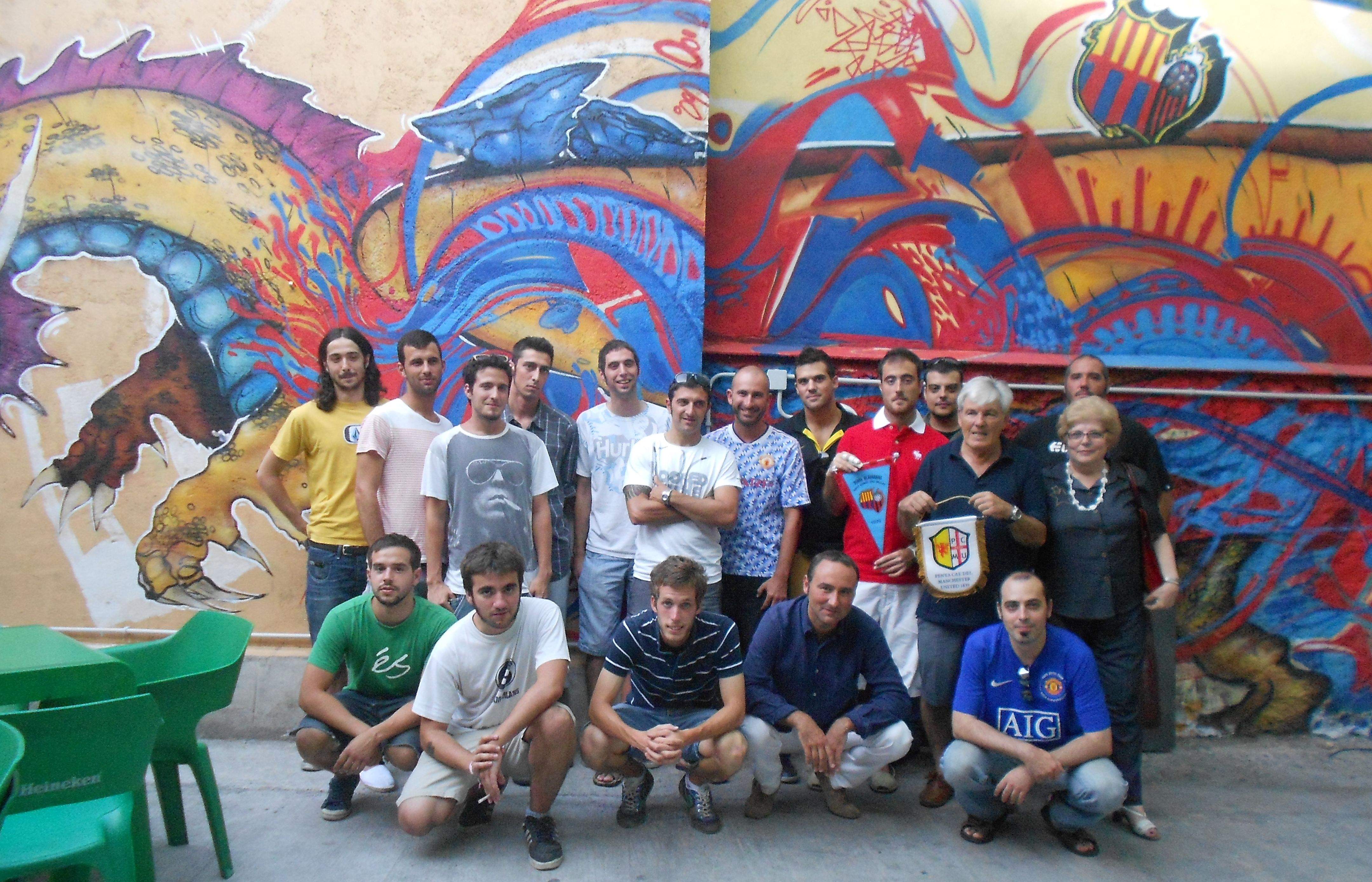 Foto de família de les dues penyes. FOTO: Alba Guerrero