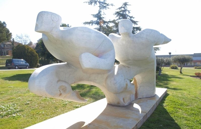 L'escultura símbol del CAR. FOTO: Arxiu