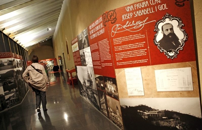 Imatge de l'exposició sobre El Gran Casino de la Rabassada. FOTO: Esther Naval