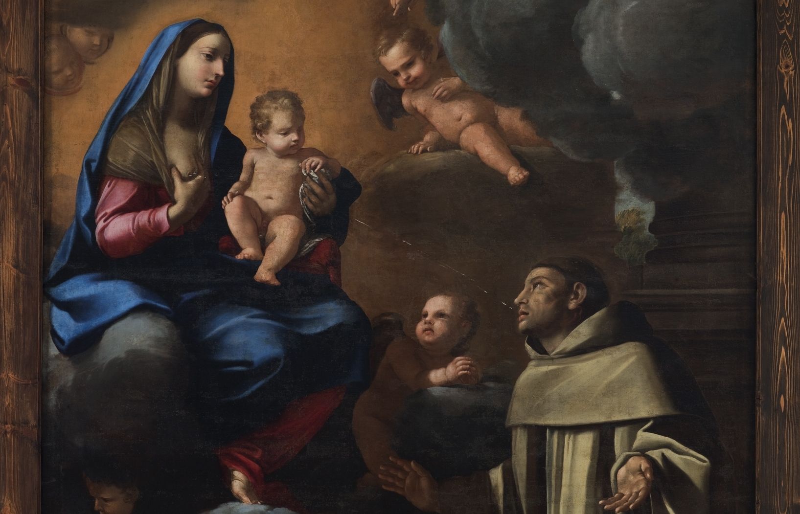 Fragment de 'Lactatio de sant Bernat de Claravall' després de la restauració. FOTO: Cedida