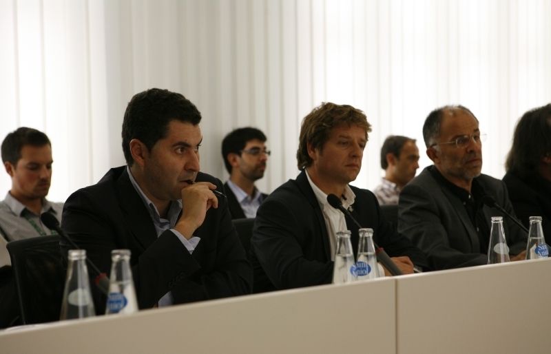 Ferran Villaseñor i Pere Soler, representants del PSC, al Ple Municipal. FOTO: Artur Ribera