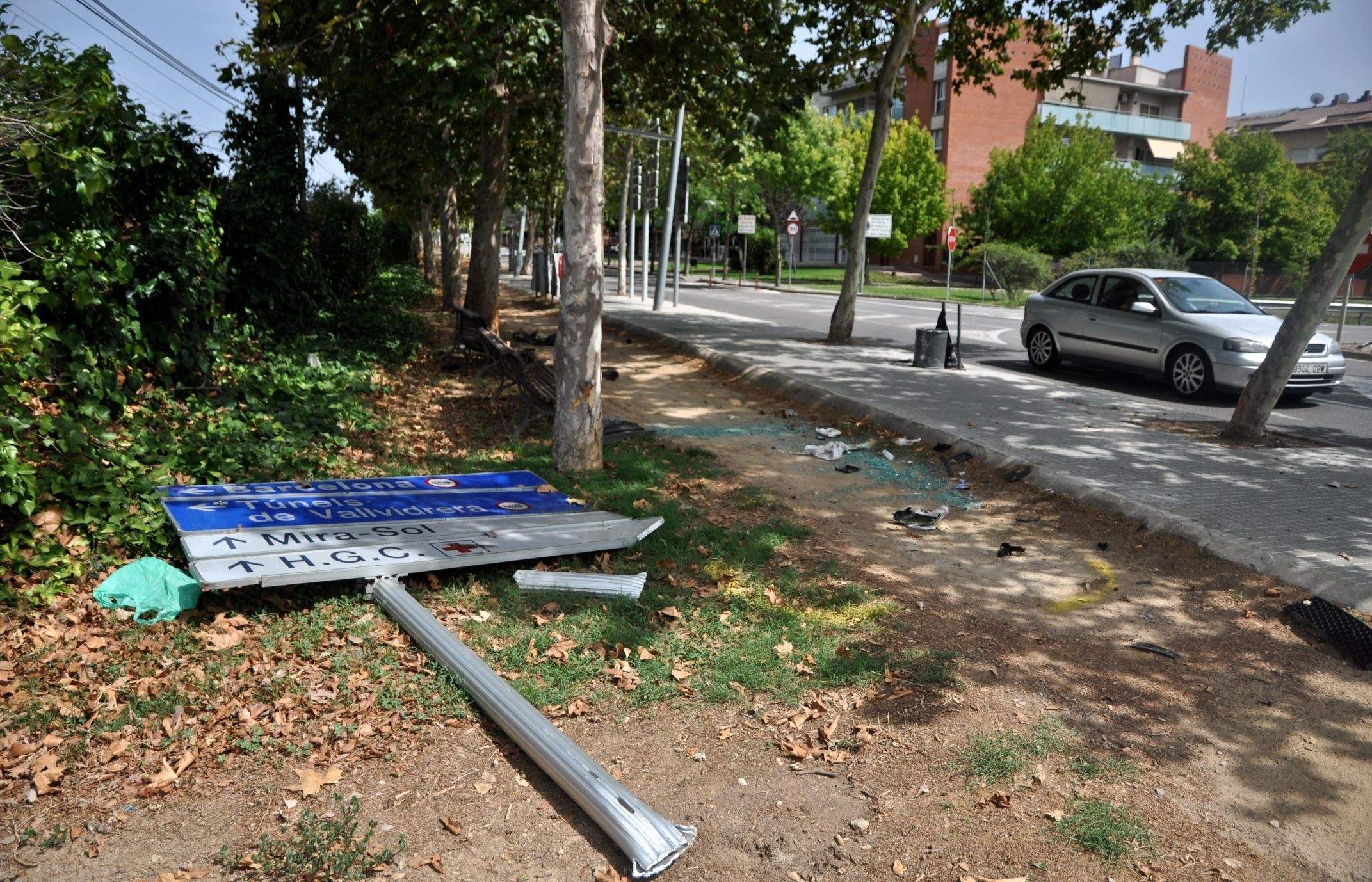 Els fets han tingut lloc a la sortida dels Túnels. FOTO: Pere Fernández