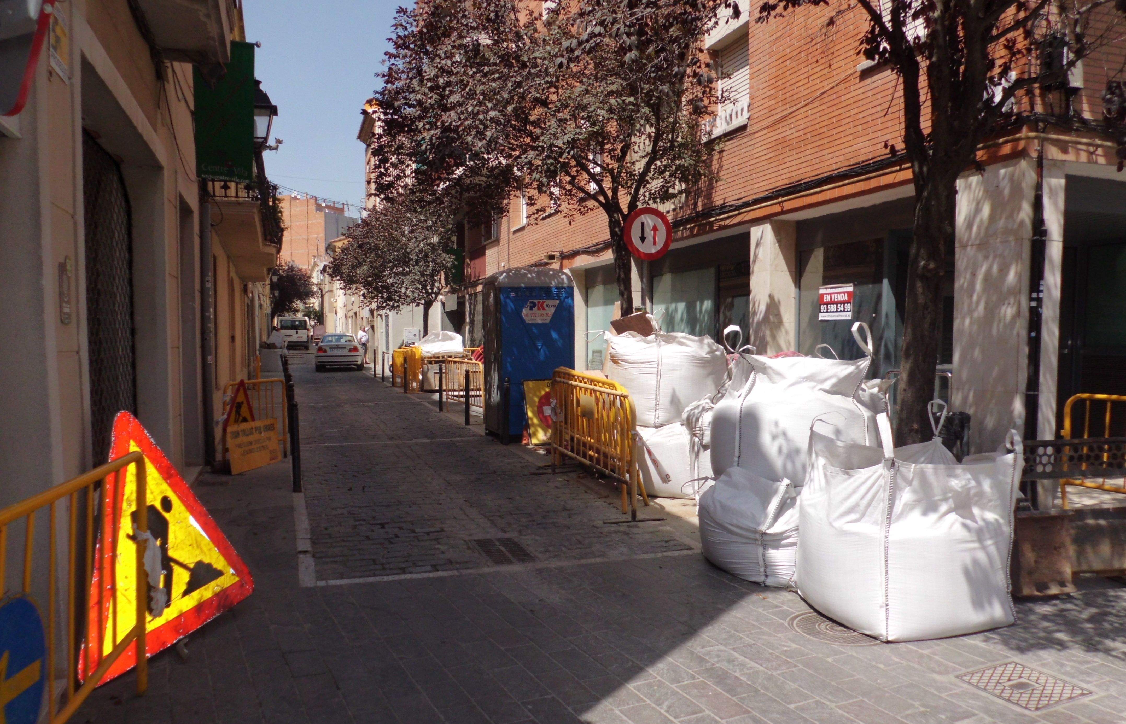 El carrer Xerric en obres. FOTO: Àgata Guinó