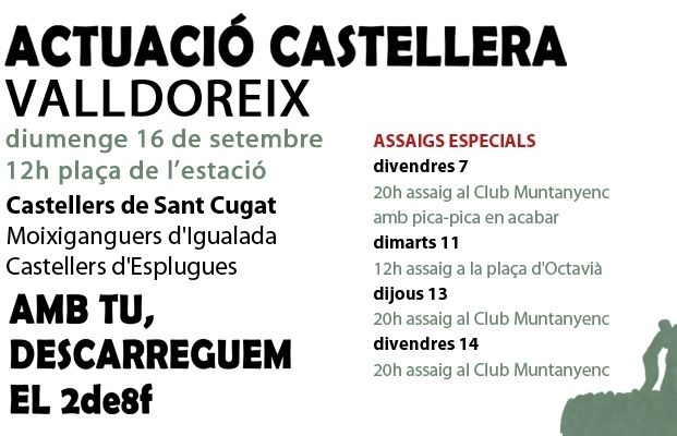 Cartell de l'actuació. FOTO: Cedida