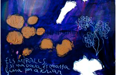 Fragment d'una de les obres de Jordi Pagès dins el recull "a Gabriel Ferrater". FOTO: Cedida