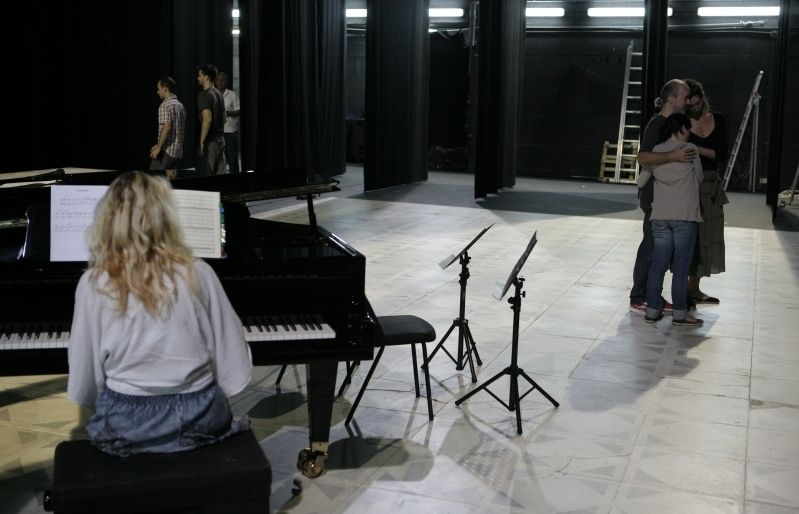 Un moment de l'assaig al Teatre-Auditori. FOTO: Artur Ribera