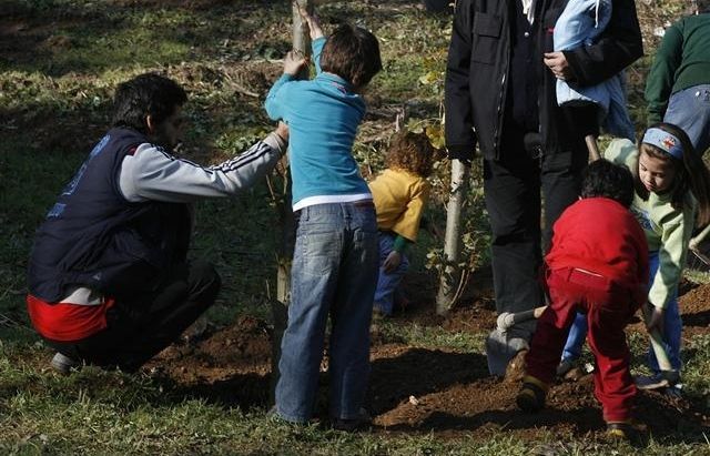 Imatge del V dia de l'Arbre organitzat per l'associació El Mussol. FOTO: Cedida