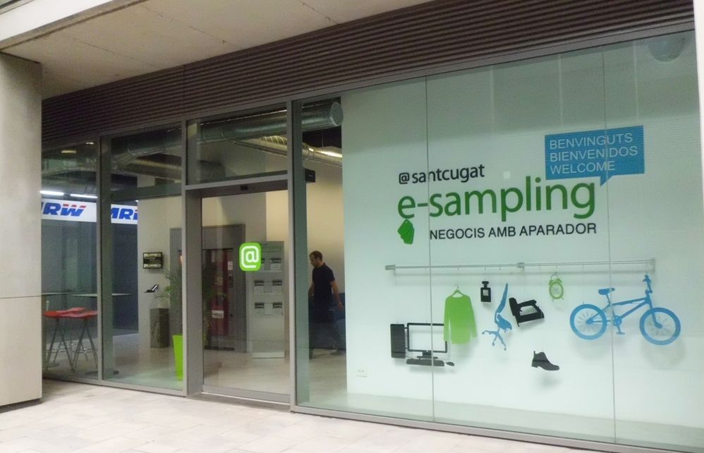 L'entrada del complex situat a l'entrada de Sant Cugat FOTO: Cedida