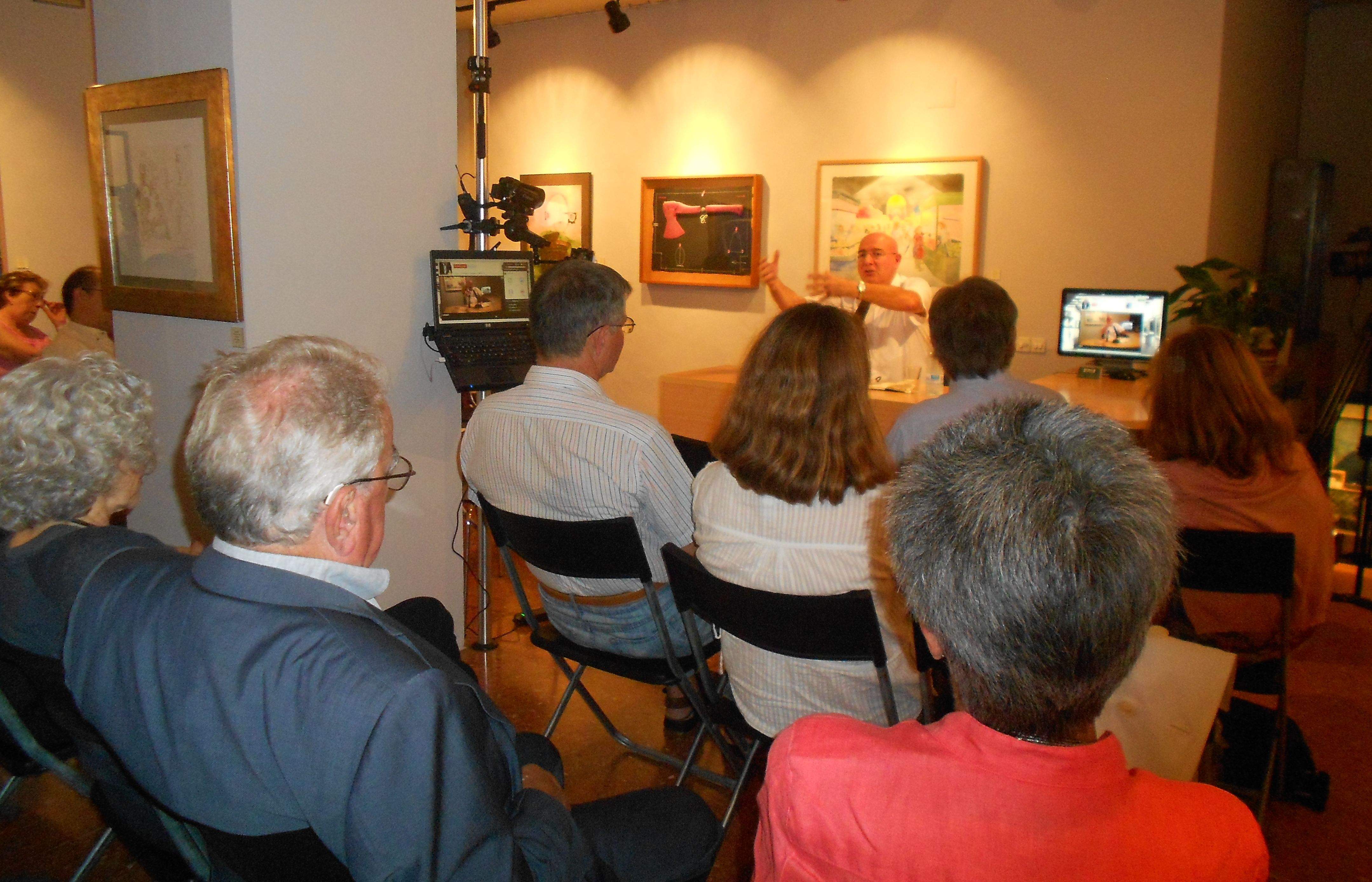 L'ex-conseller ha reivindicat tambè la necessitat d'un "art exigent". FOTO: Alba Guerrero