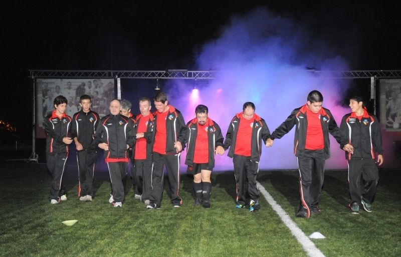 El SantCu-ASDI en la presentació dels equips del Sant Cugat Esport FC del 2011. FOTO: David Fernández