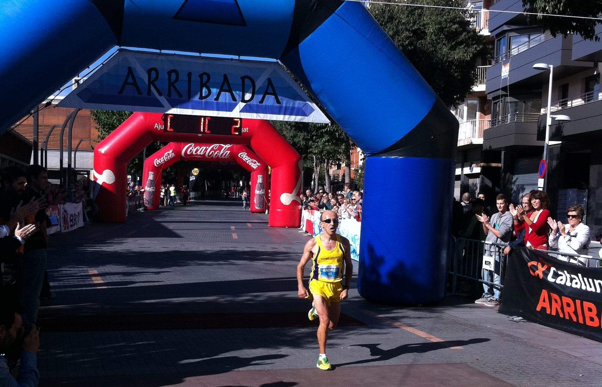 Andrés Acuña, campió de la Mitja Marató de Sant Cugat 2012. FOTO: Àlex López Puig