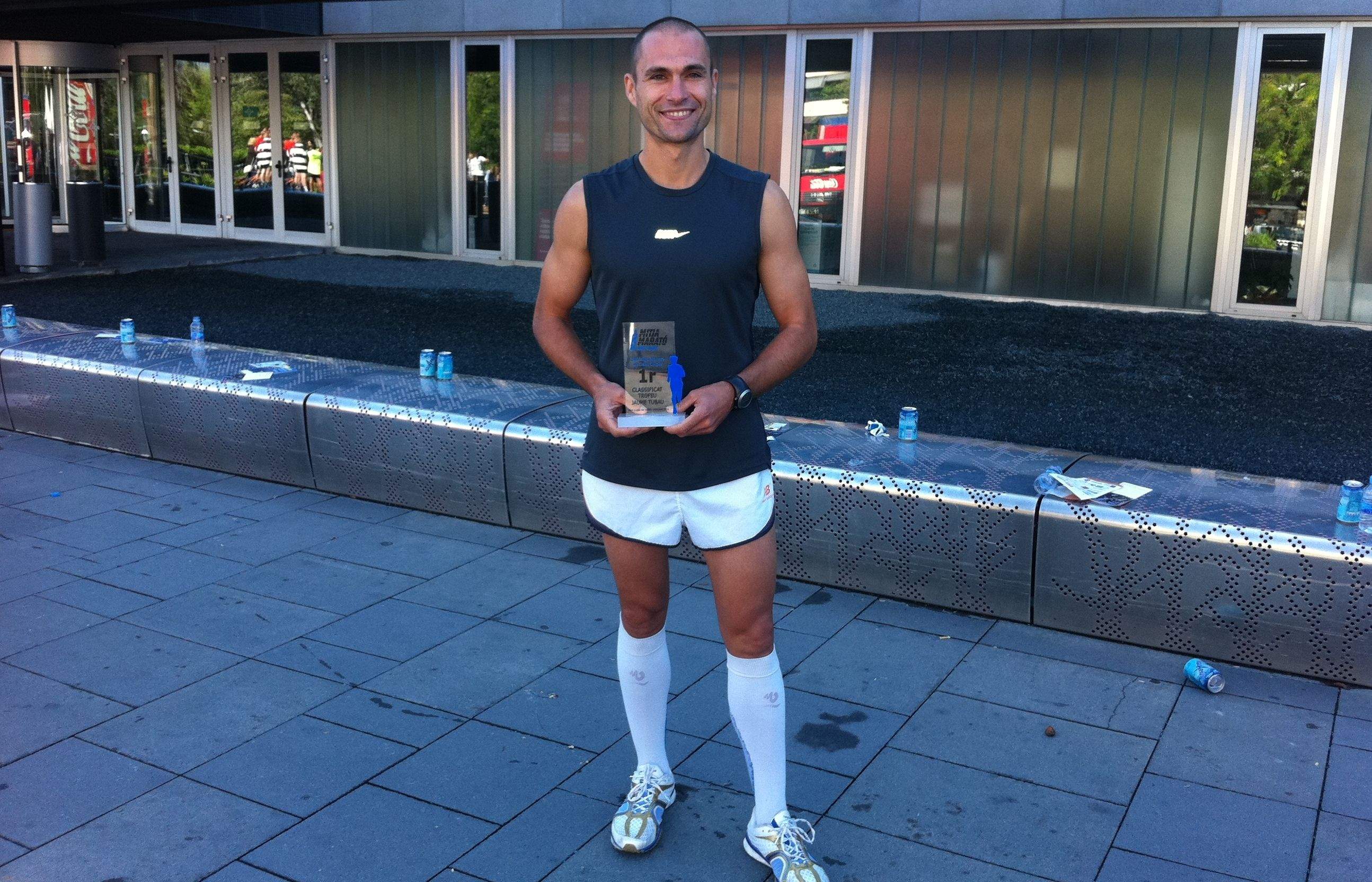 Alberto Prados, el millor atleta de Sant Cugat a la Mitja Marató. FOTO: Àlex López Puig