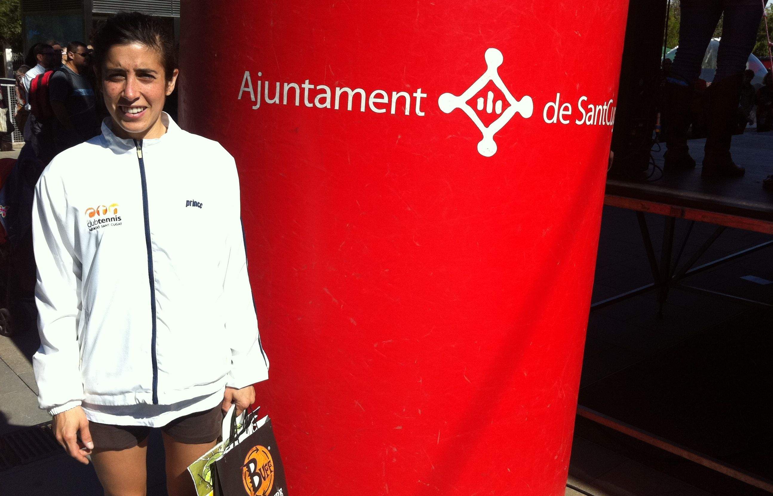 Laura Bel, la millor santcugatenca a la Mitja Marató. FOTO: Àlex López Puig