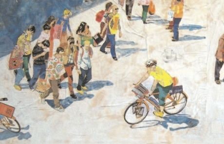 Fragment de "Portal de l'Àngel", d'Olivares. FOTO: Cedida