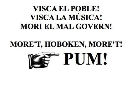 Imatge amb la que acompanyen el comunicat. FOTO: Dissidència Sònica