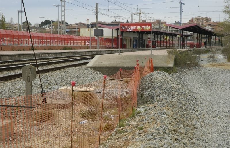 Obres dhabilitació de lestació per a passatgers, el 2002. FOTO: Arxiu