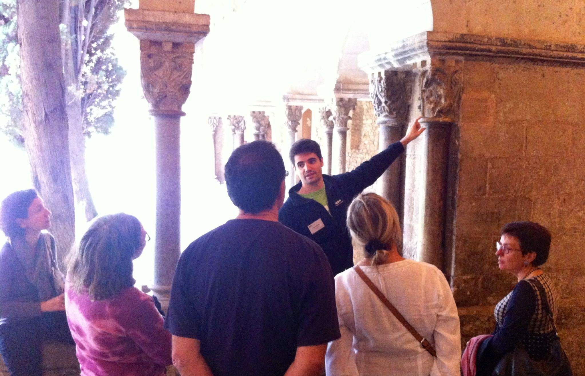 Visita al Monestir. FOTO: Anna Mira