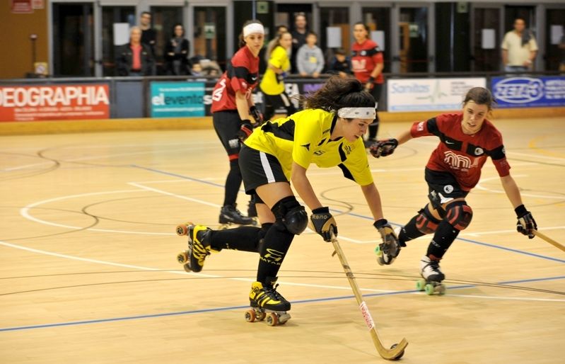 El Patí Hoquei Club Sant Cugat fa gala d'una gran defensa. FOTO: Amanda Bernal