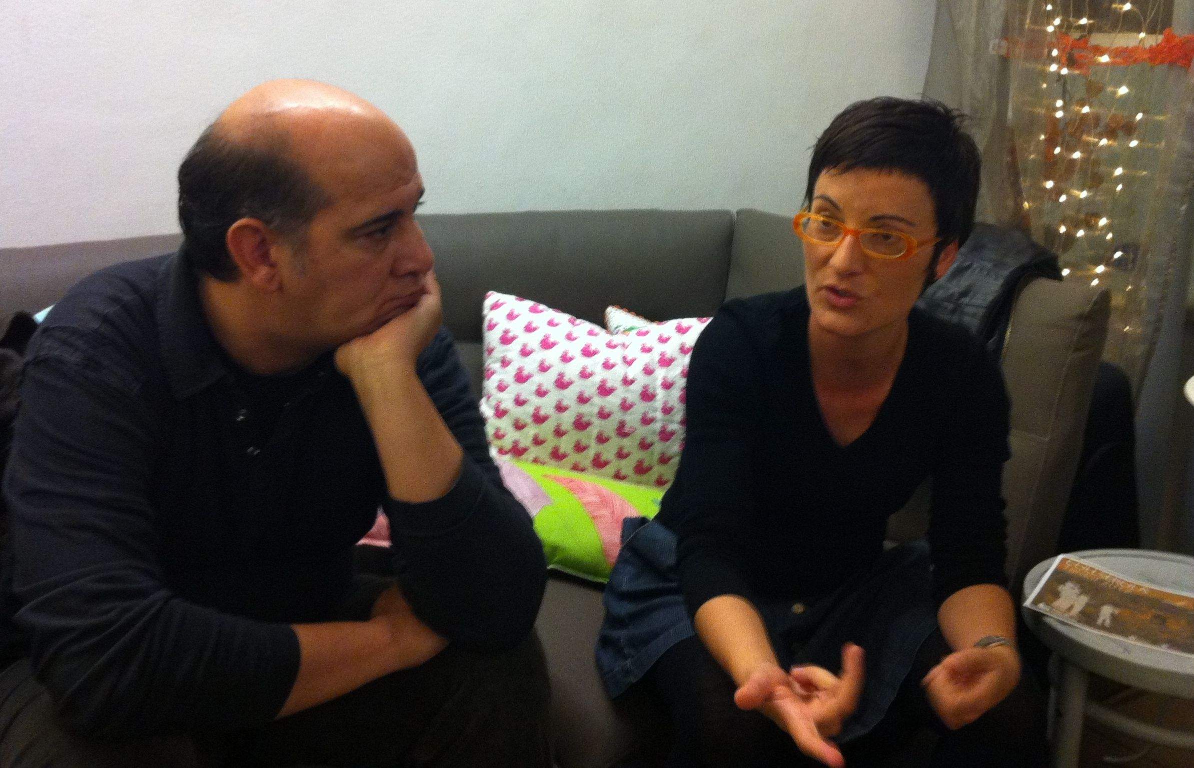 Marta Ribas explica les propostes d'ICV a la comarca FOTO: JR Armadàs