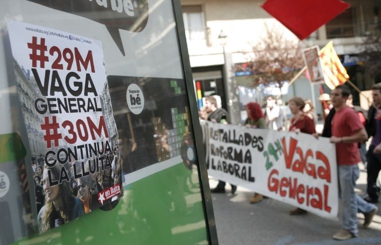 El PSC també dona suport a la vaga del 14 de novembre FOTO: Artur Ribera