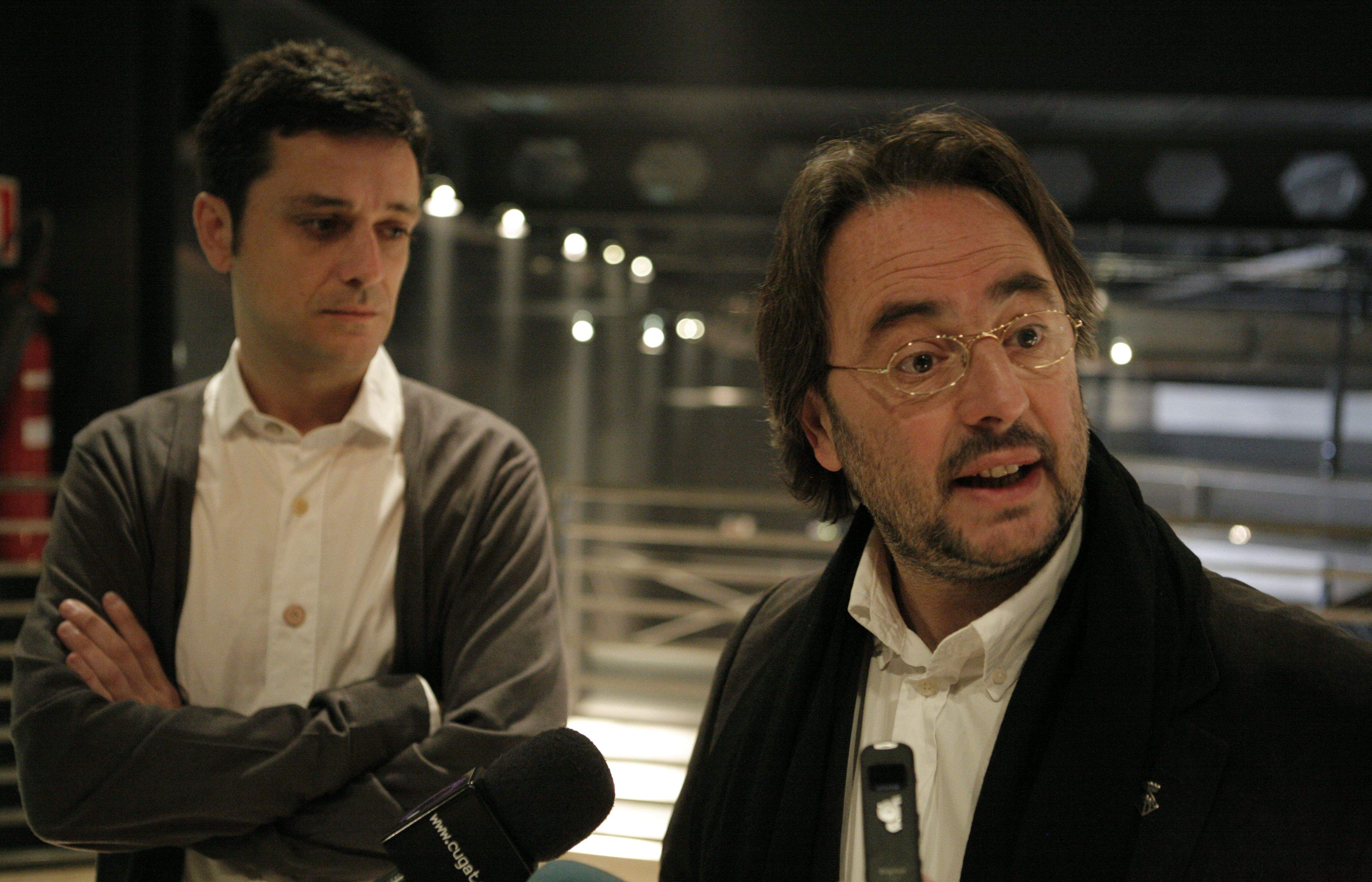 Cano i Gragé han fet públic el conveni entre l'Ajuntament i la Sala. FOTO: Artur Ribera