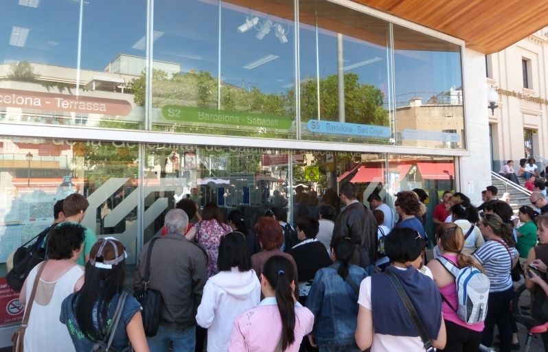Les portes de l'estació estaran tancades gran part del dia FOTO: Arxiu