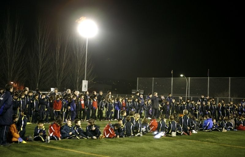 Imatge de l'última presentació dels equips de la PB Sant Cugat-EF Hristo Stòitxkov. FOTO: Esther Naval