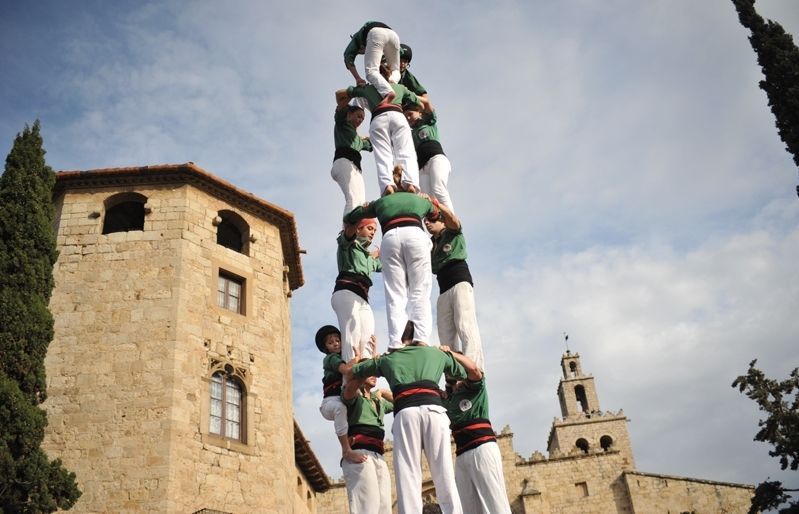 La plaça d'Octavià ha acollit la Diada castellera dels gausacs. FOTO: A. Bernal