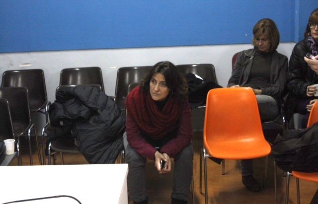 Mercè Conesa amb signes de tristesa davant la baixada de CiU al Parlament i a Sant Cugat. FOTO: JR. Armadàs