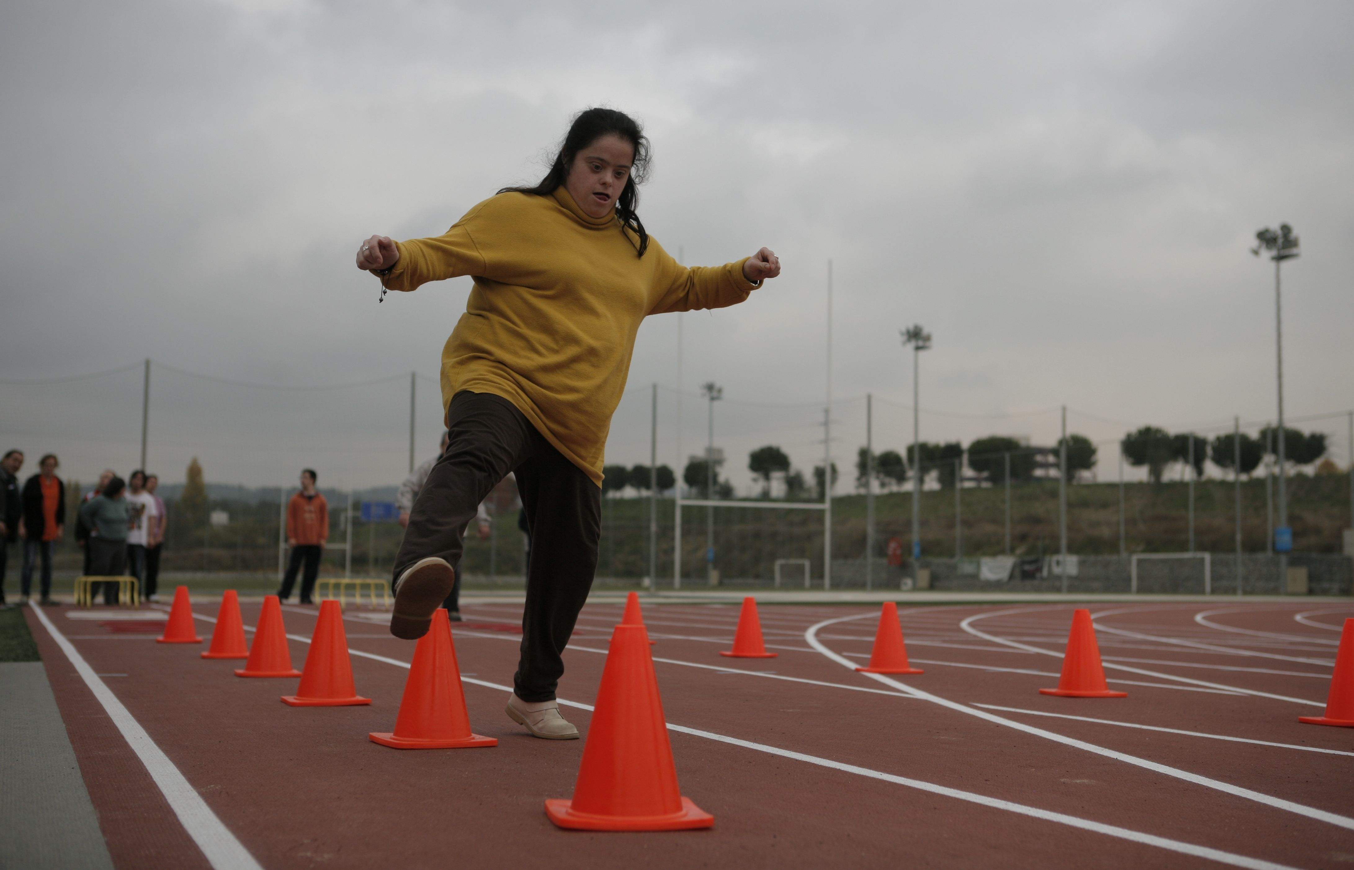 Fotografia d'una de les participants dels StQlímpics, a la ZEM La Guinardera. FOTO: Artur Ribera