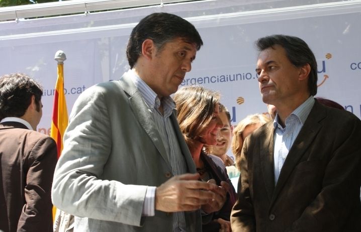 Artur Mas i Lluís Recoder a Sant Cugat en una foto d'arxiu FOTO: JR Armadàs