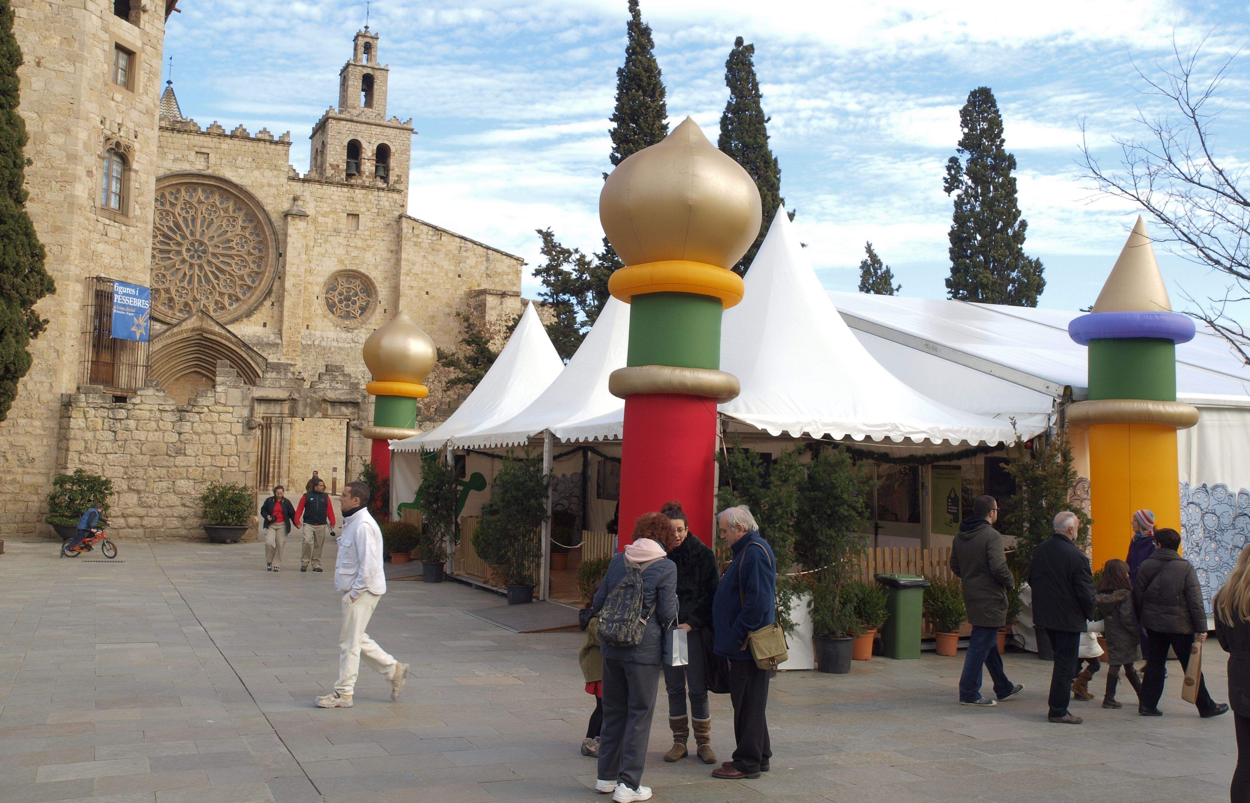 A la plaça d'Octavià s'instal·larà una carpa de recollida d'aliments. FOTO: Arxiu