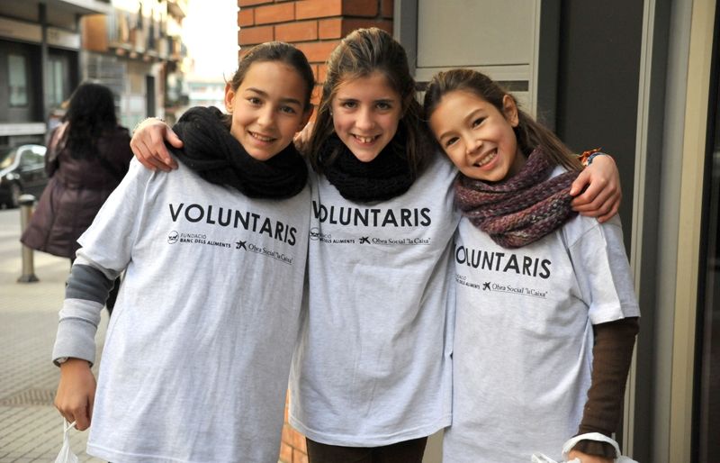 Voluntaries a l'Avinguda Lluís Companys