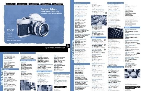 Imatge del cartell d'activitats. FOTO: Cedida