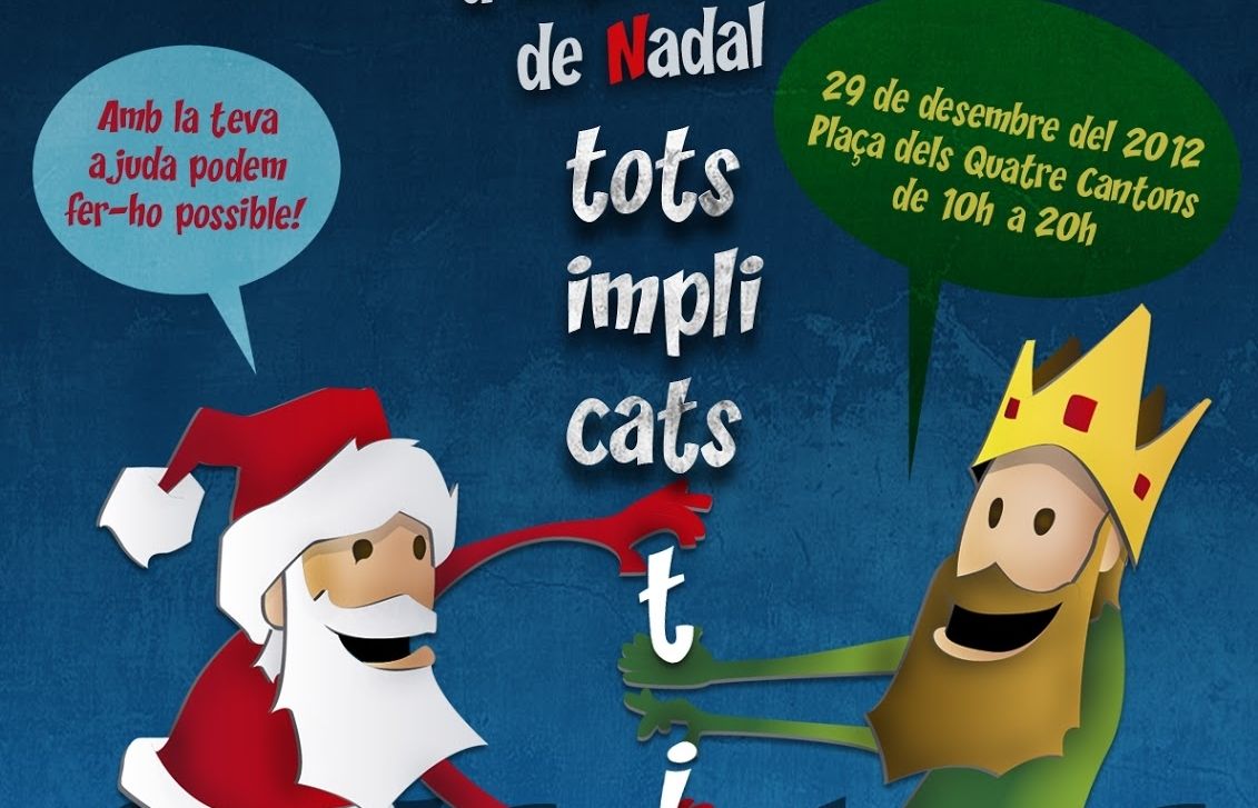 Cartell del I mercat d'interncavi de Nadal. FOTO: Cedida