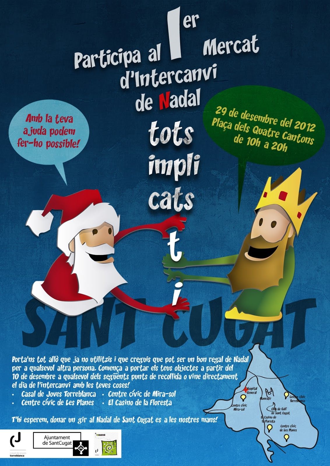 Cartell del I mercat d'interncavi de Nadal. FOTO: Cedida