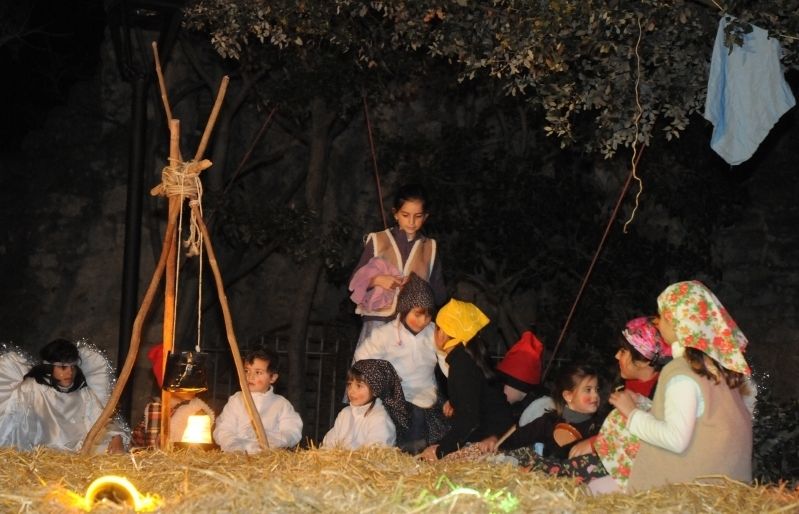 Tradicional Pessebre Vivent, que es representa cada any el dia 24 de desembre. FOTO: David Fernández.