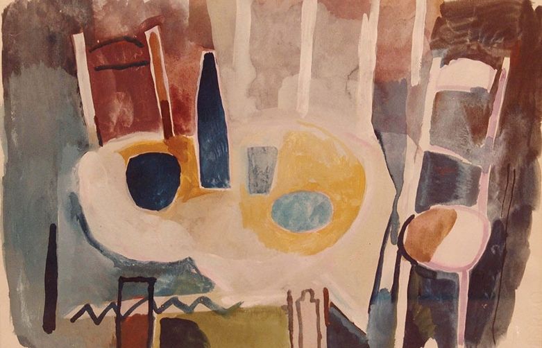 'Interior' é suna de les obres de Capella que es pot veure a la Sala Rusiñol. FOTO: Cedida