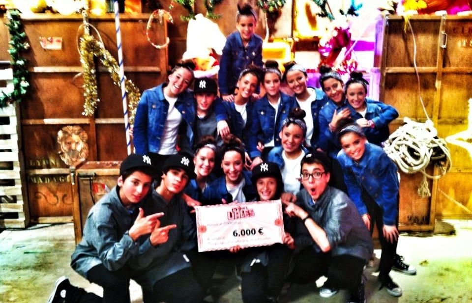 El grup Rock the Beat amb el premi de 6 mil euros. FOTO: Cedida