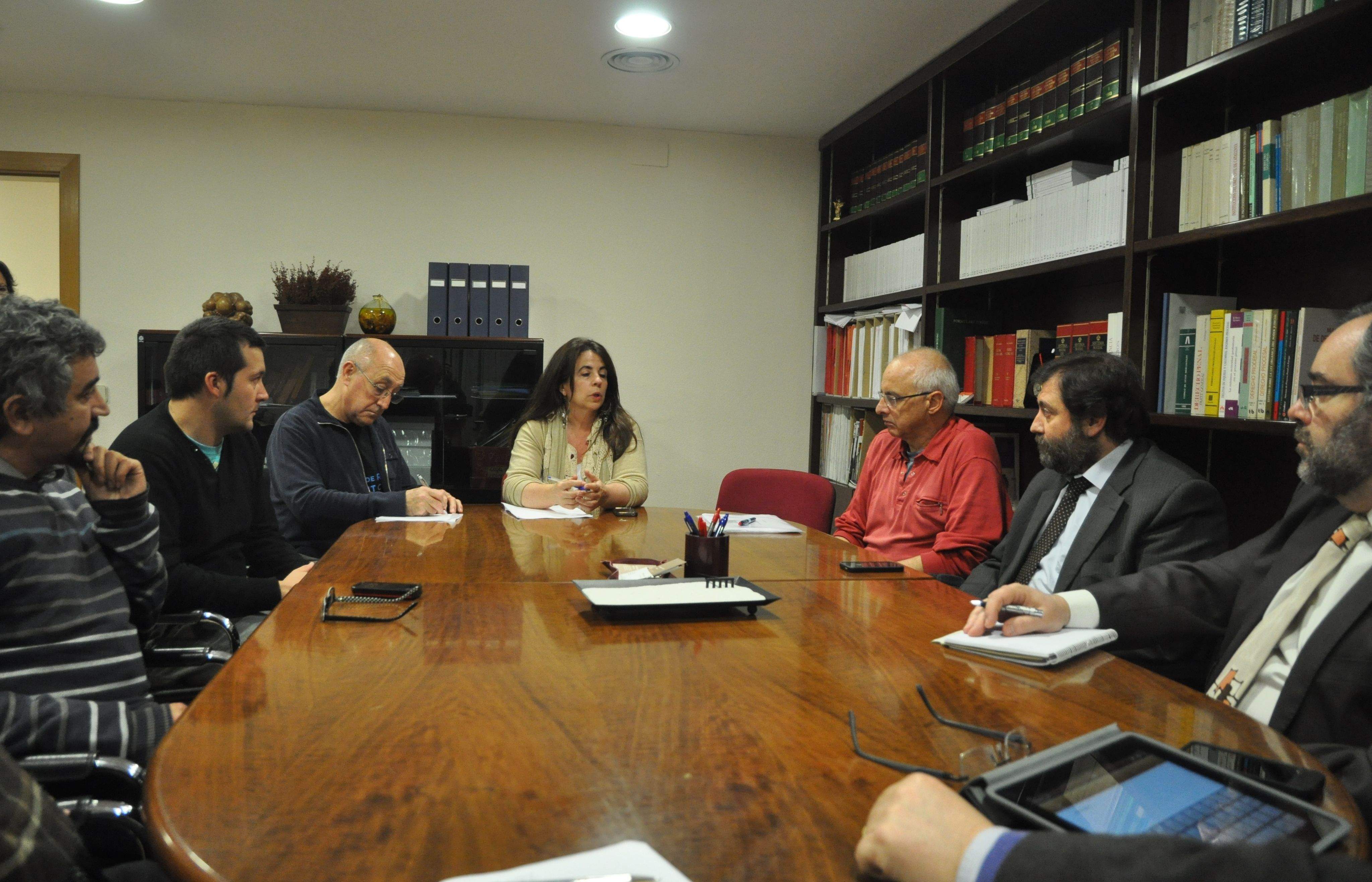 Alguns dels assistents a la reunió de la Coordinadora d'aquest dimecres. FOTO: Pere Fernández